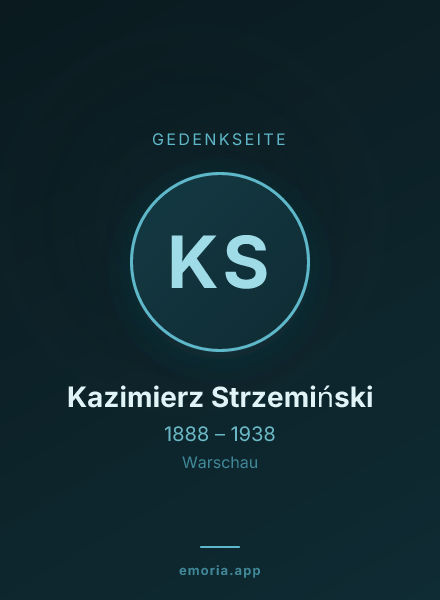Gedenkportrait von Kazimierz Strzemiński