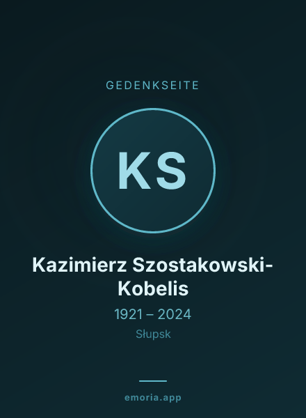 Gedenkportrait von Kazimierz Szostakowski-Kobelis