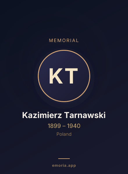 Memorial portrait of Kazimierz Tarnawski