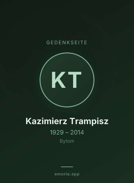 Gedenkportrait von Kazimierz Trampisz