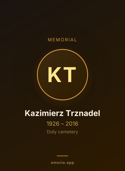Memorial portrait of Kazimierz Trznadel