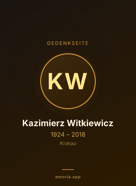 Gedenkportrait von Kazimierz Witkiewicz