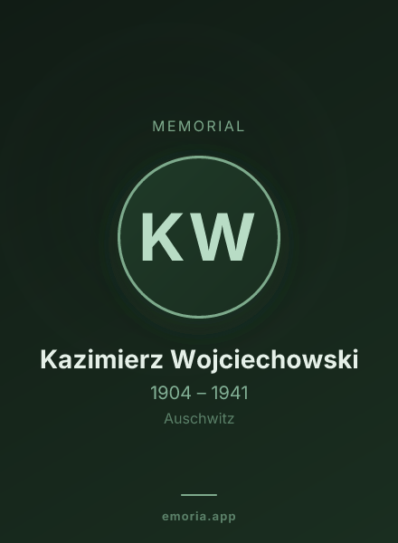Memorial portrait of Kazimierz Wojciechowski