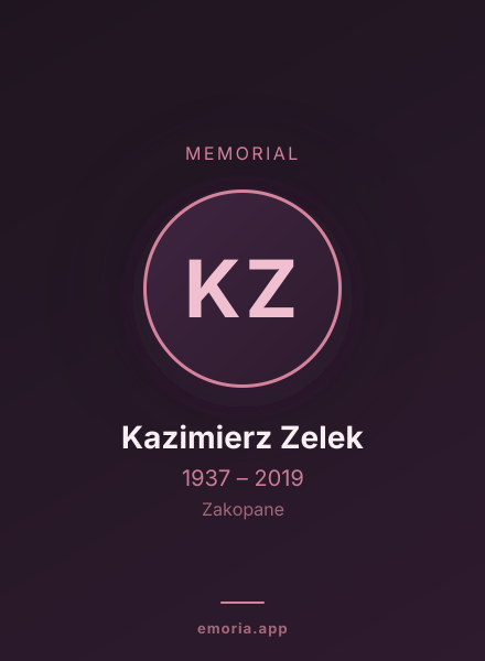 Memorial portrait of Kazimierz Zelek