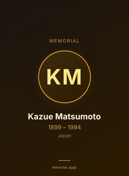 Memorial portrait of Kazue Matsumoto