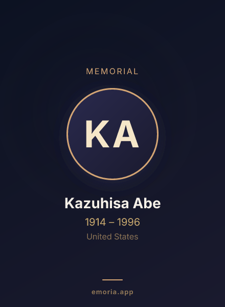 Memorial portrait of Kazuhisa Abe