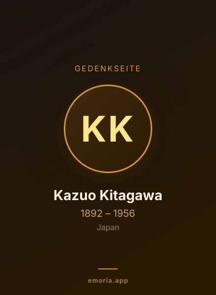 Gedenkportrait von Kazuo Kitagawa