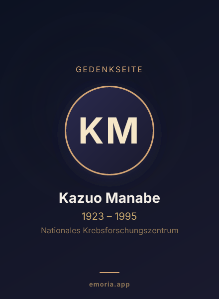 Gedenkportrait von Kazuo Manabe