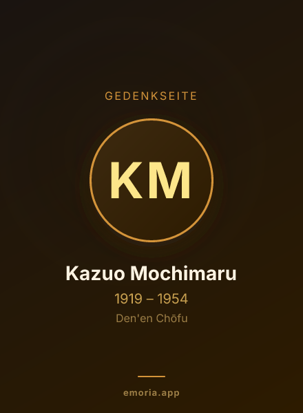 Gedenkportrait von Kazuo Mochimaru