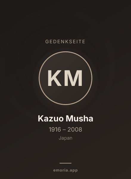 Gedenkportrait von Kazuo Musha