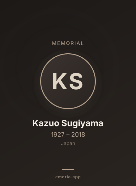 Memorial portrait of Kazuo Sugiyama