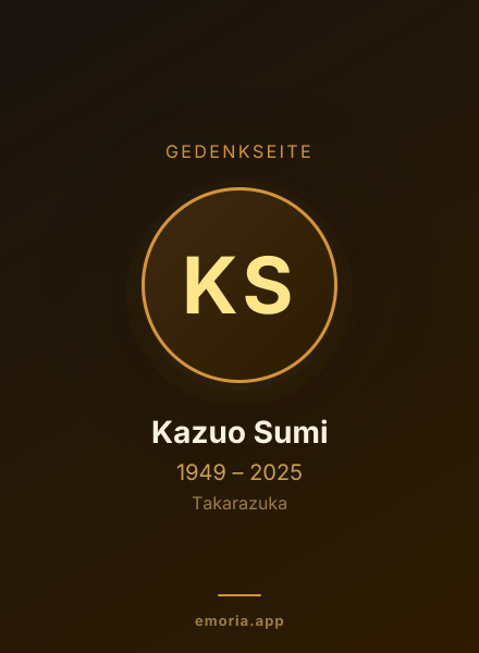 Gedenkportrait von Kazuo Sumi