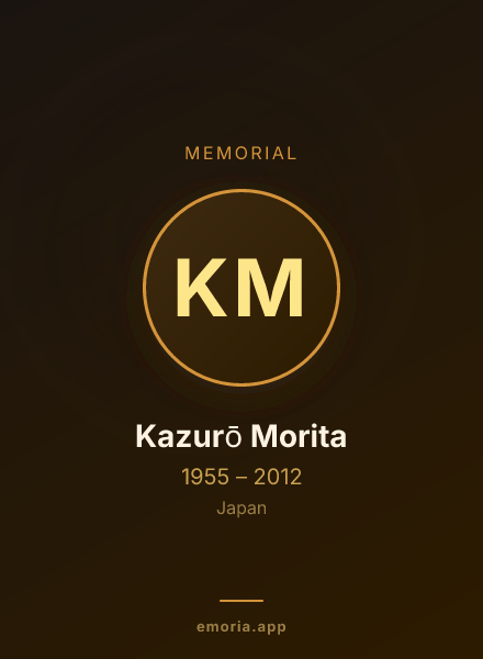 Memorial portrait of Kazurō Morita