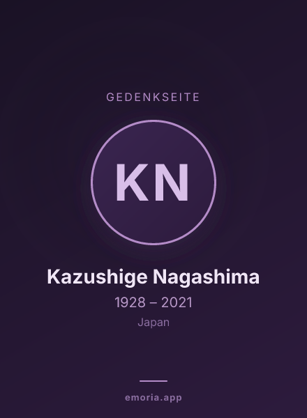 Gedenkportrait von Kazushige Nagashima