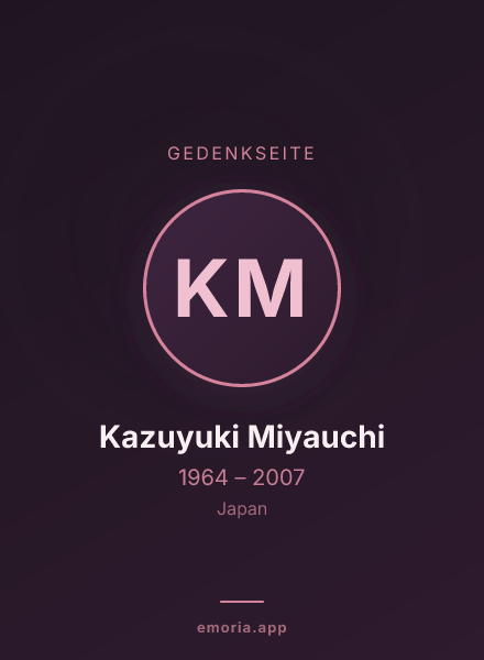 Gedenkportrait von Kazuyuki Miyauchi
