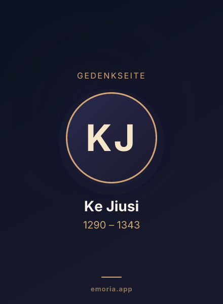 Gedenkportrait von Ke Jiusi