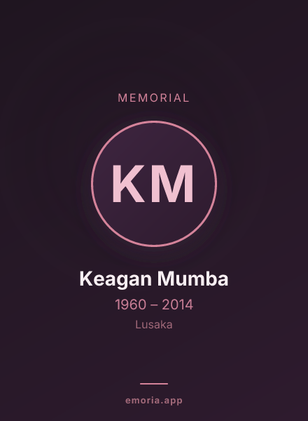 Memorial portrait of Keagan Mumba