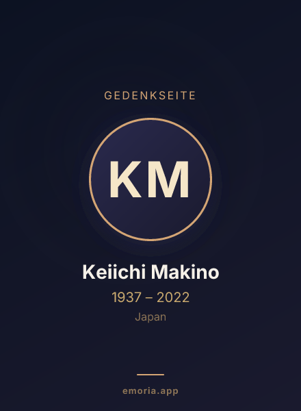 Gedenkportrait von Keiichi Makino