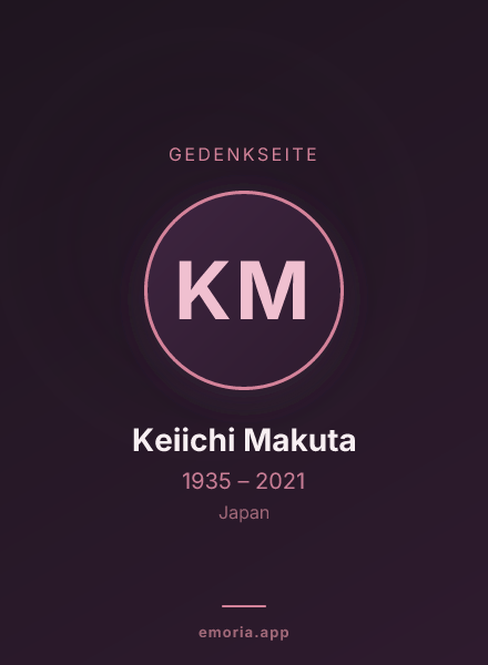 Gedenkportrait von Keiichi Makuta