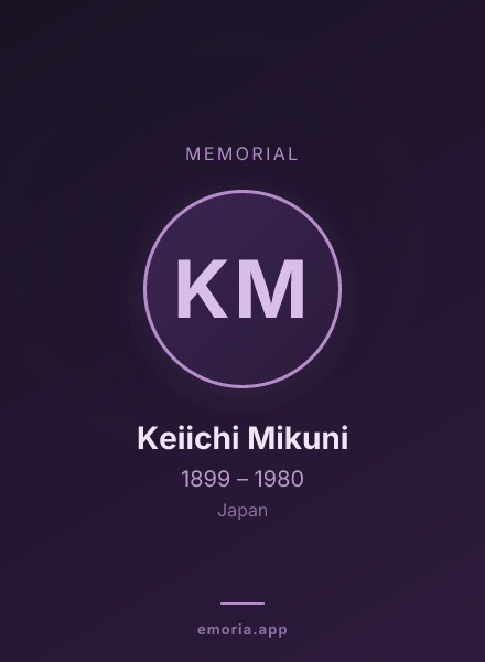 Memorial portrait of Keiichi Mikuni