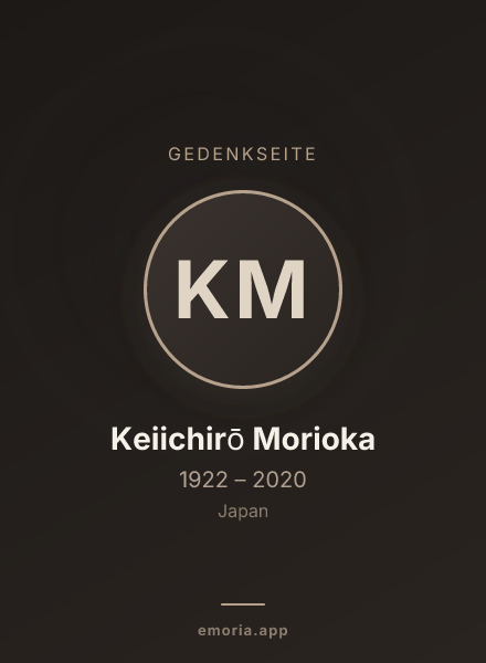 Gedenkportrait von Keiichirō Morioka