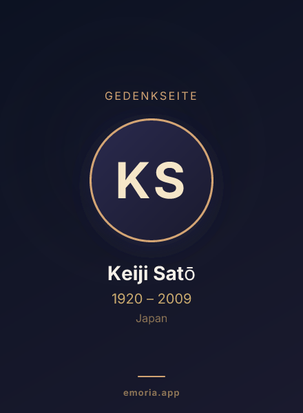 Gedenkportrait von Keiji Satō