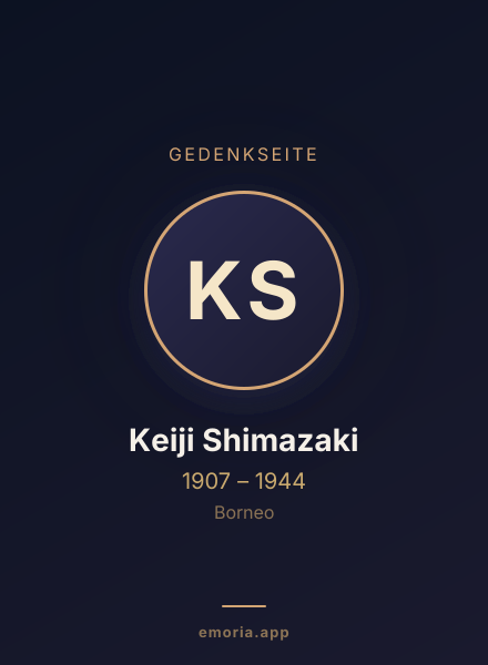 Gedenkportrait von Keiji Shimazaki