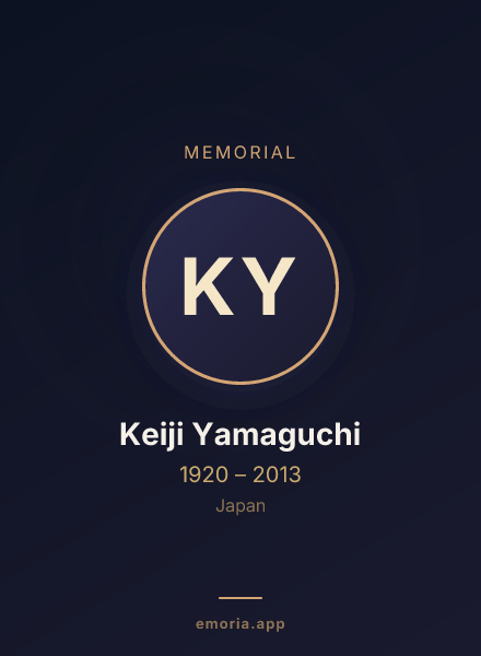 Memorial portrait of Keiji Yamaguchi