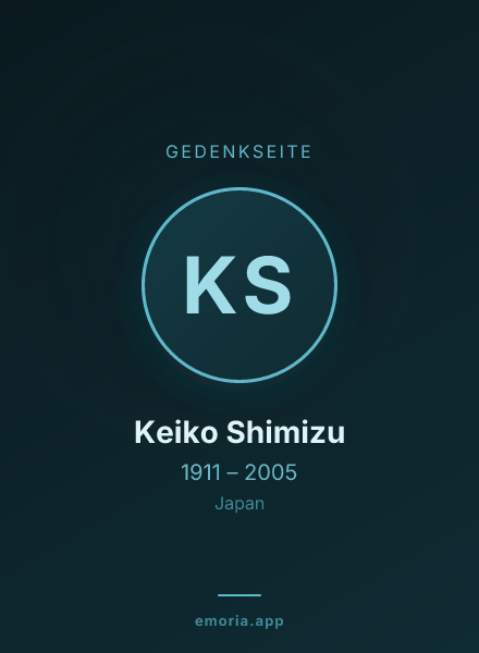 Gedenkportrait von Keiko Shimizu