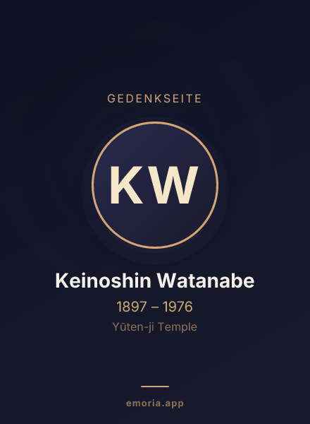 Gedenkportrait von Keinoshin Watanabe