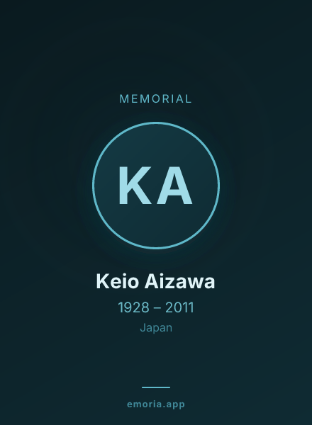 Memorial portrait of Keio Aizawa