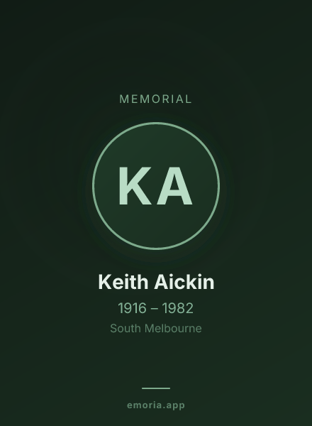 Memorial portrait of Keith Aickin