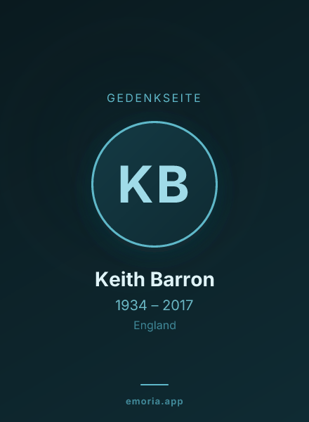Gedenkportrait von Keith Barron