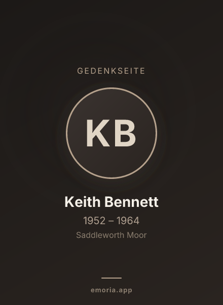 Gedenkportrait von Keith Bennett