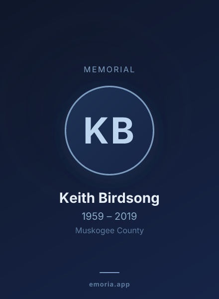 Memorial portrait of Keith Birdsong