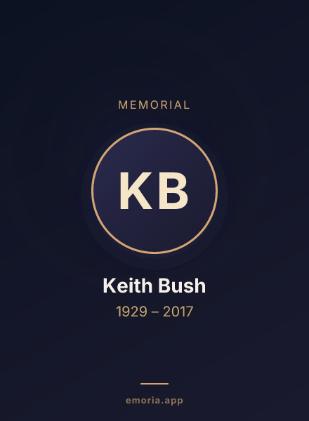 Memorial portrait of Keith Bush