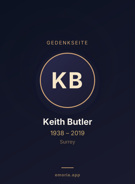 Gedenkportrait von Keith Butler