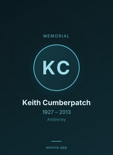 Memorial portrait of Keith Cumberpatch