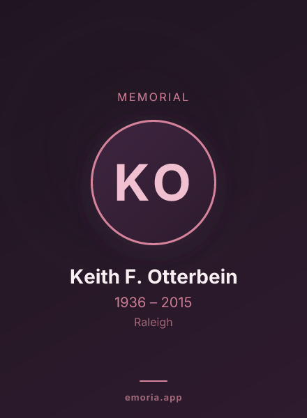 Memorial portrait of Keith F. Otterbein