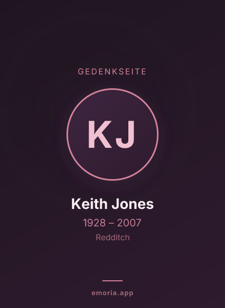 Gedenkportrait von Keith Jones