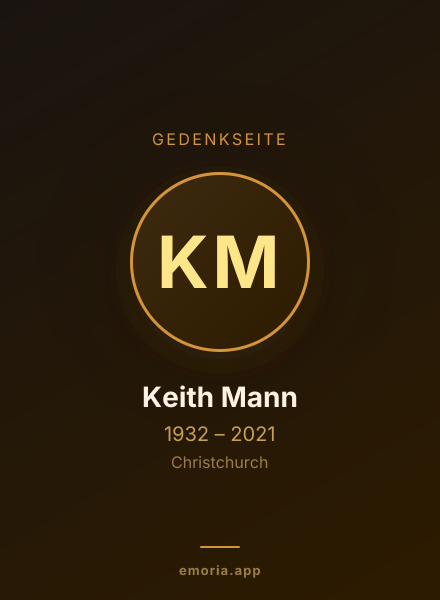 Gedenkportrait von Keith Mann