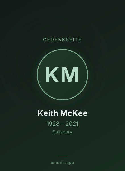 Gedenkportrait von Keith McKee