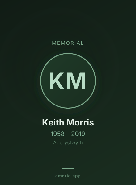 Memorial portrait of Keith Morris