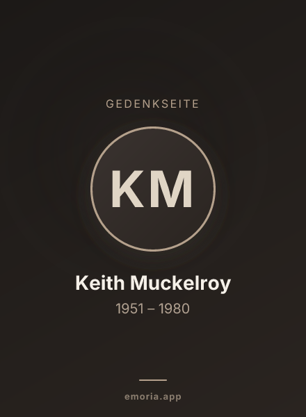 Gedenkportrait von Keith Muckelroy
