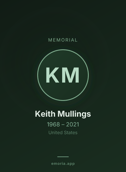 Memorial portrait of Keith Mullings