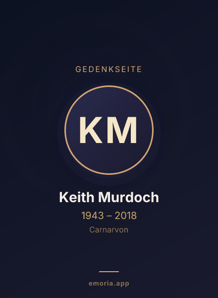 Gedenkportrait von Keith Murdoch
