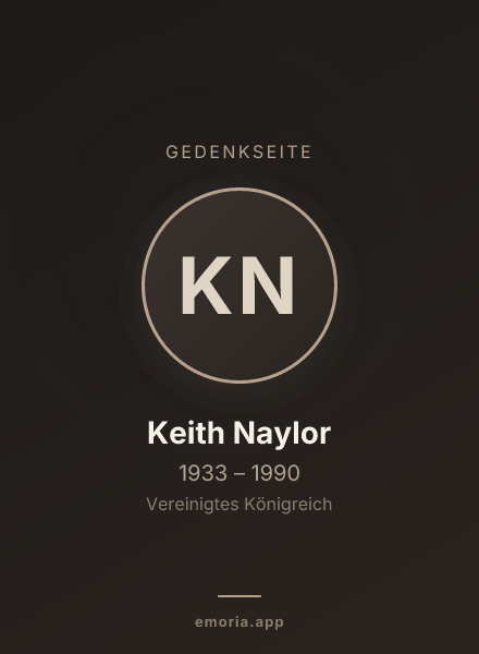 Gedenkportrait von Keith Naylor