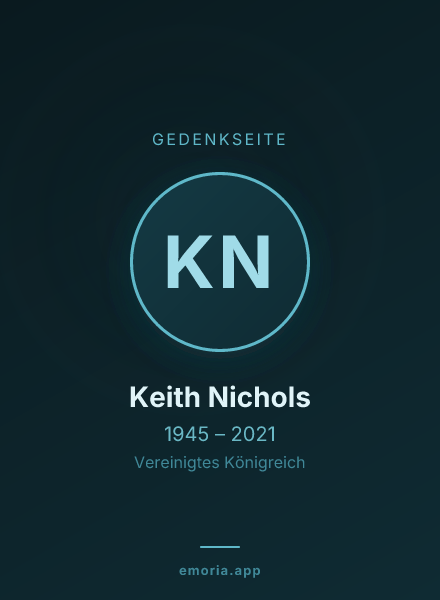 Gedenkportrait von Keith Nichols