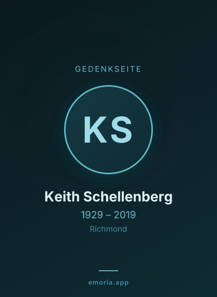 Gedenkportrait von Keith Schellenberg