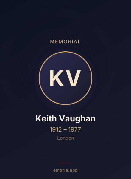 Memorial portrait of Keith Vaughan